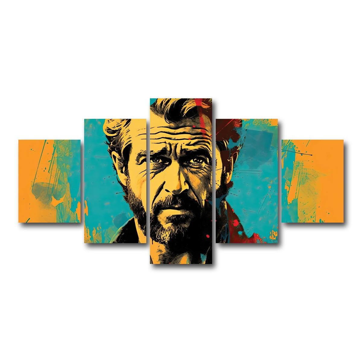 AUTO-MOCKUP WHITE | Mel Gibson II | 5 Piece | Gallery Wrap Canvas | group=5_short