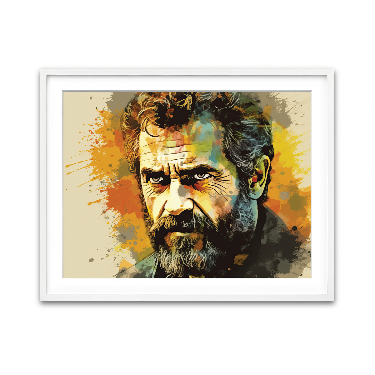 Framed Print 4x3 White