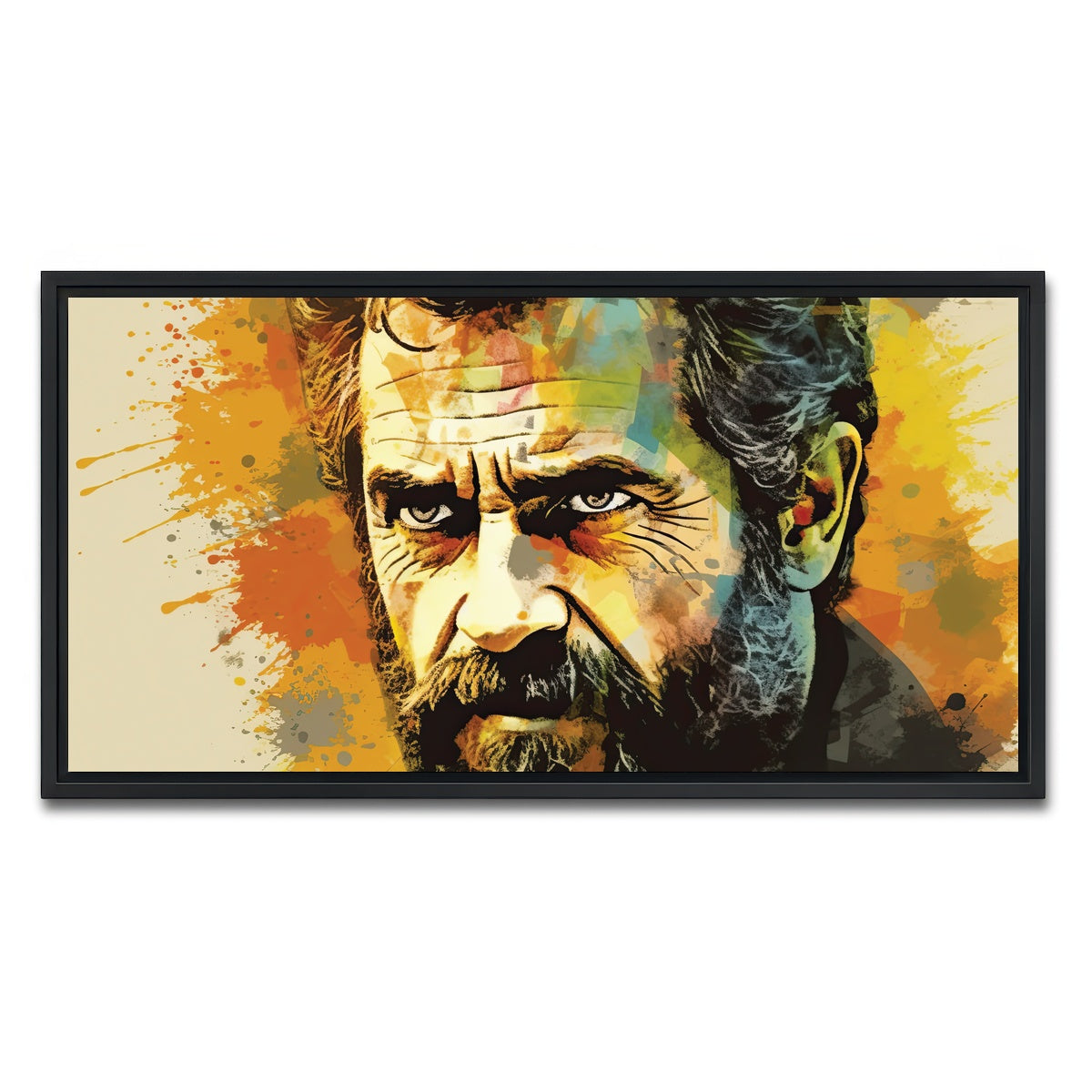 AUTO-MOCKUP WHITE | Mel Gibson I | 1 Piece | Black Framed Canvas | group=2x1