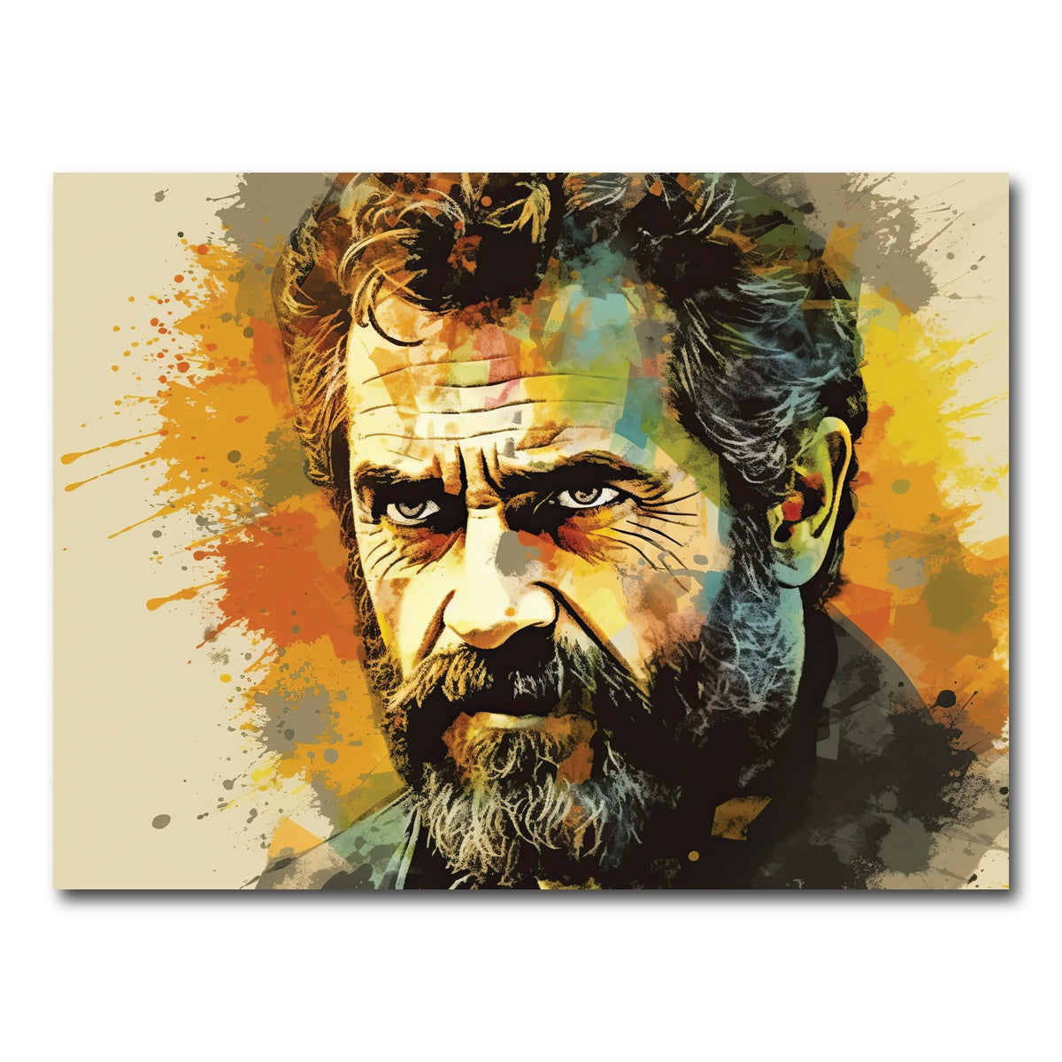 AUTO-MOCKUP WHITE | Mel Gibson I | 1 Piece | Gallery Wrap Canvas | group=4x3
