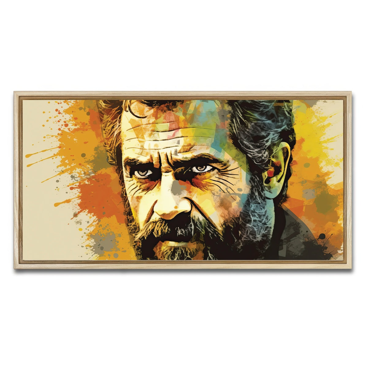AUTO-MOCKUP WHITE | Mel Gibson I | 1 Piece | Natural Framed Canvas | group=2x1
