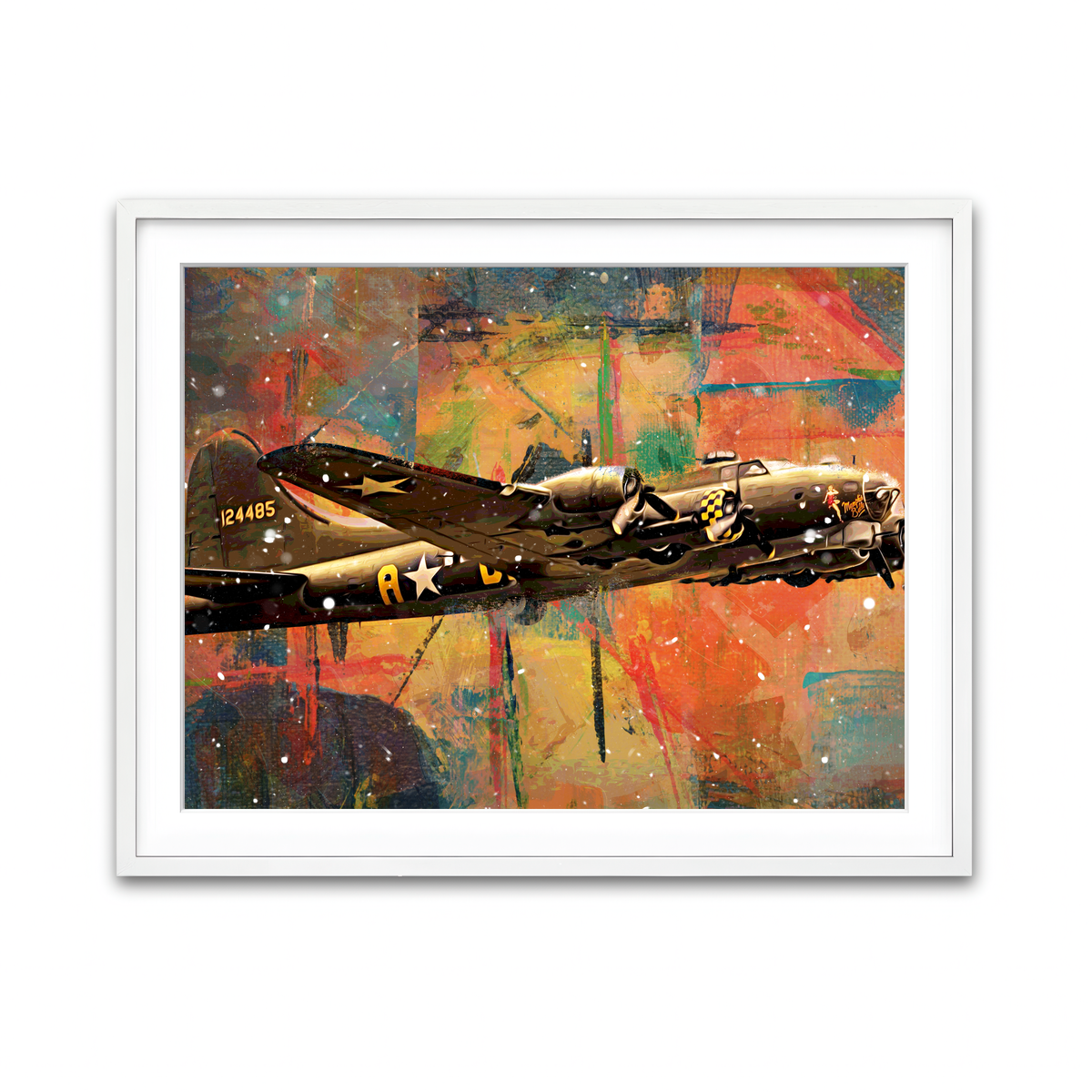 Framed Print 4x3 White