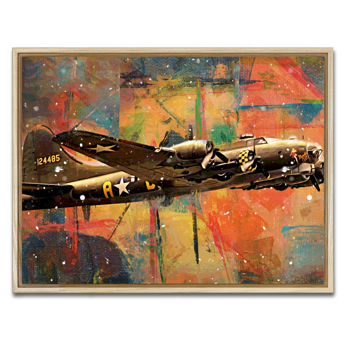 AUTO-MOCKUP WHITE | Memphis Belle | 1 Piece | Natural Framed Canvas | group=4x3