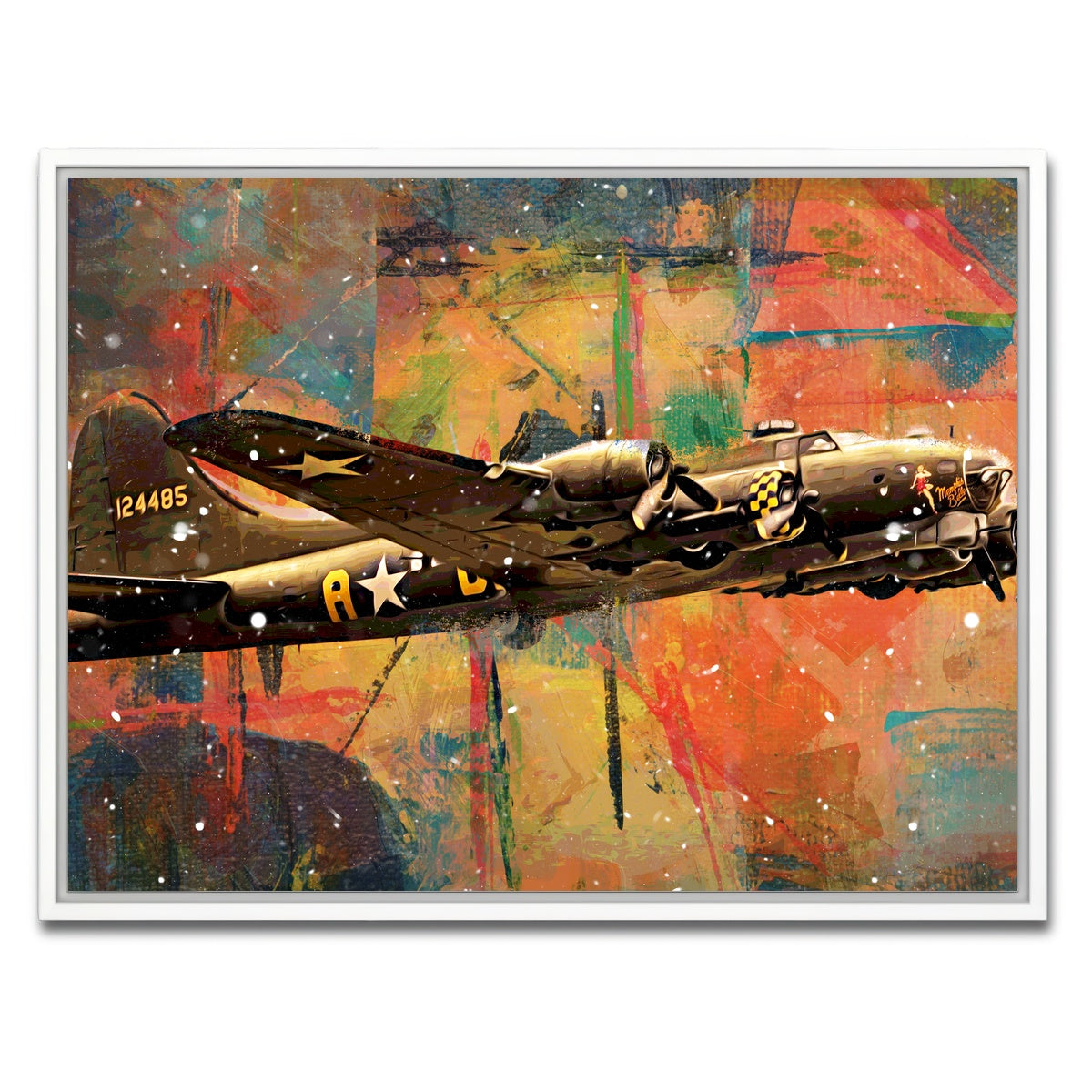 AUTO-MOCKUP WHITE | Memphis Belle | 1 Piece | White Framed Canvas | group=4x3