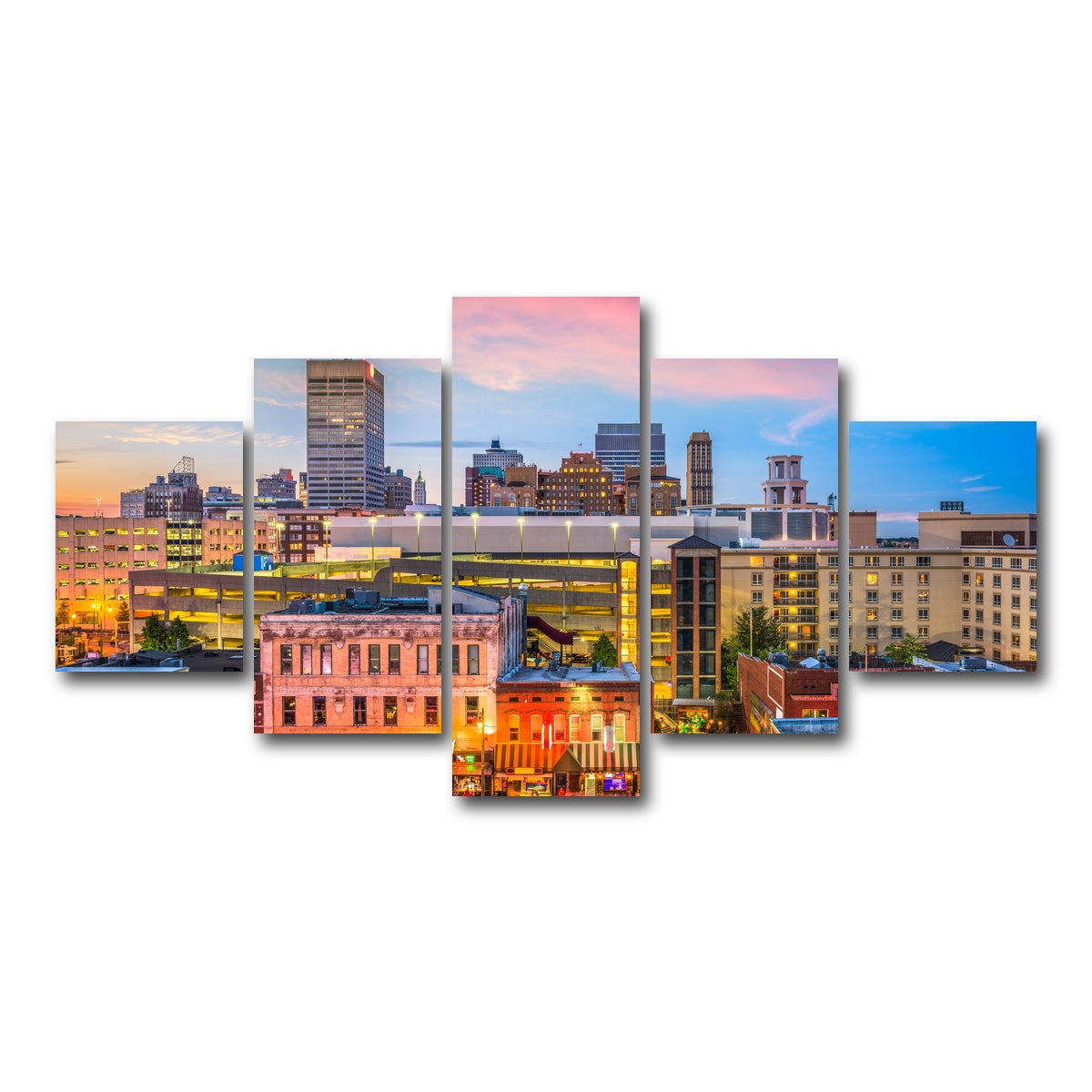 AUTO-MOCKUP WHITE | Memphis | 5 Piece | Gallery Wrap Canvas | group=5_short