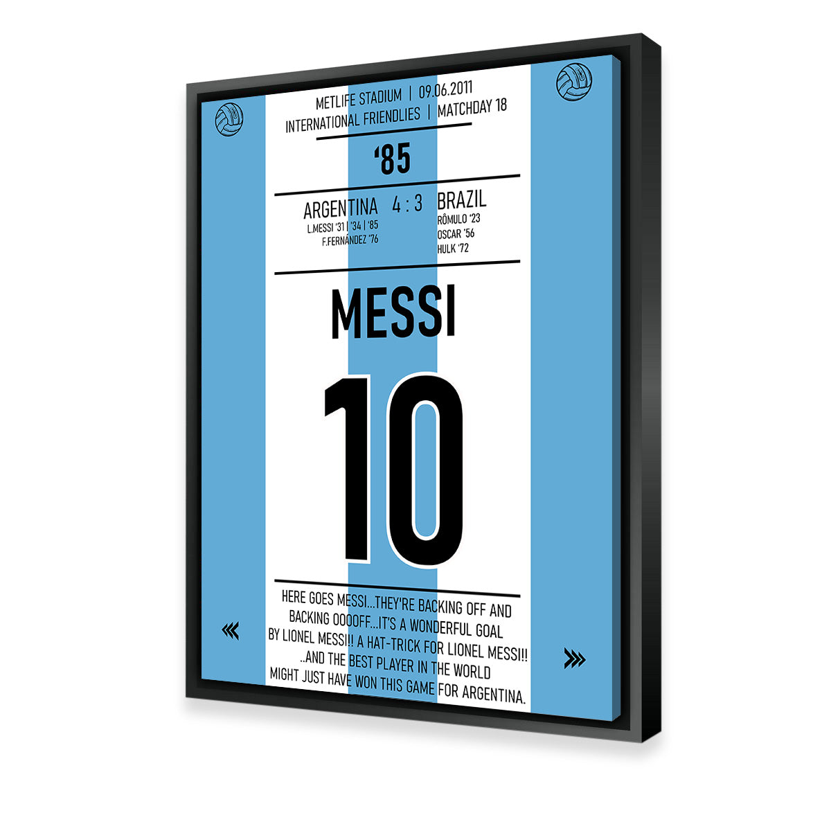 Messi Argentina Wall Art