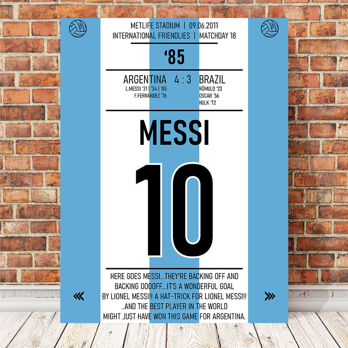 Messi Argentina Wall Art