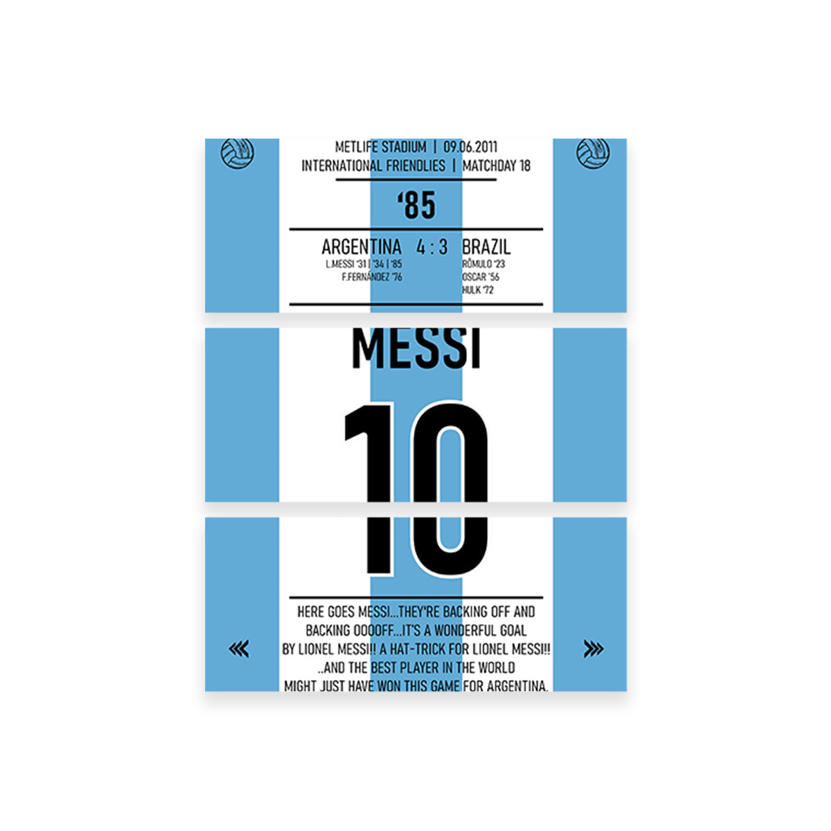 Messi Argentina Wall Art