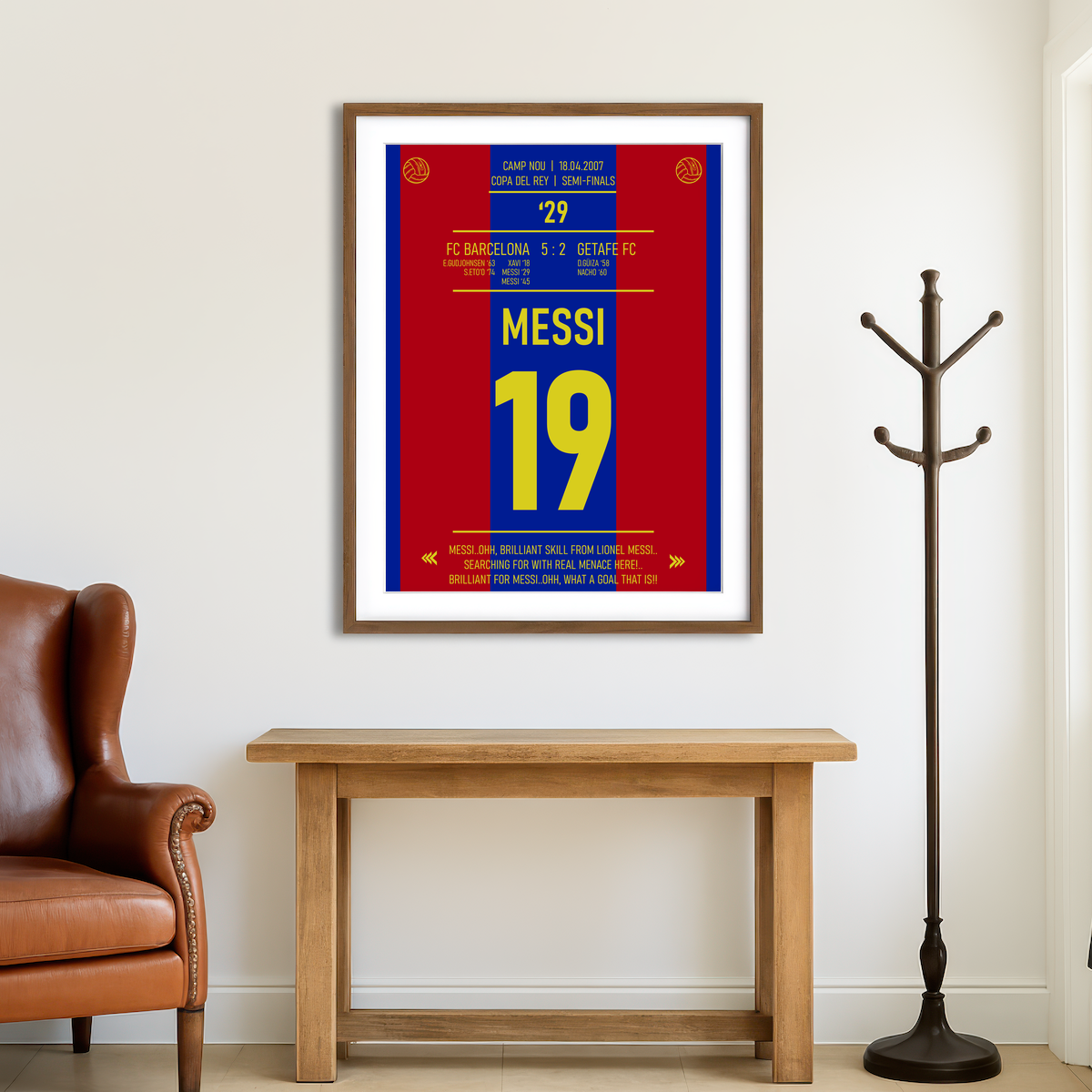 AUTO-MOCKUP ROOM | Messi Wall Art