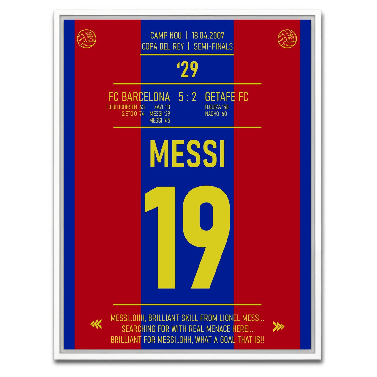 AUTO-MOCKUP WHITE | Messi | 1 Piece | White Framed Canvas | group=3x4