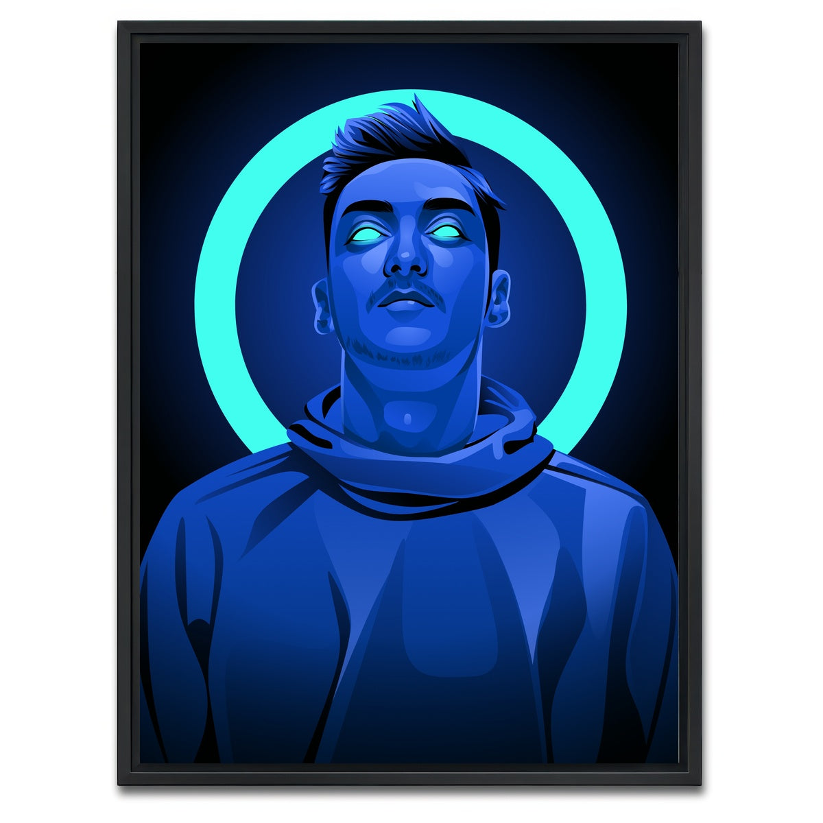 AUTO-MOCKUP WHITE | Mesut Ozil | 1 Piece | Black Framed Canvas | group=3x4