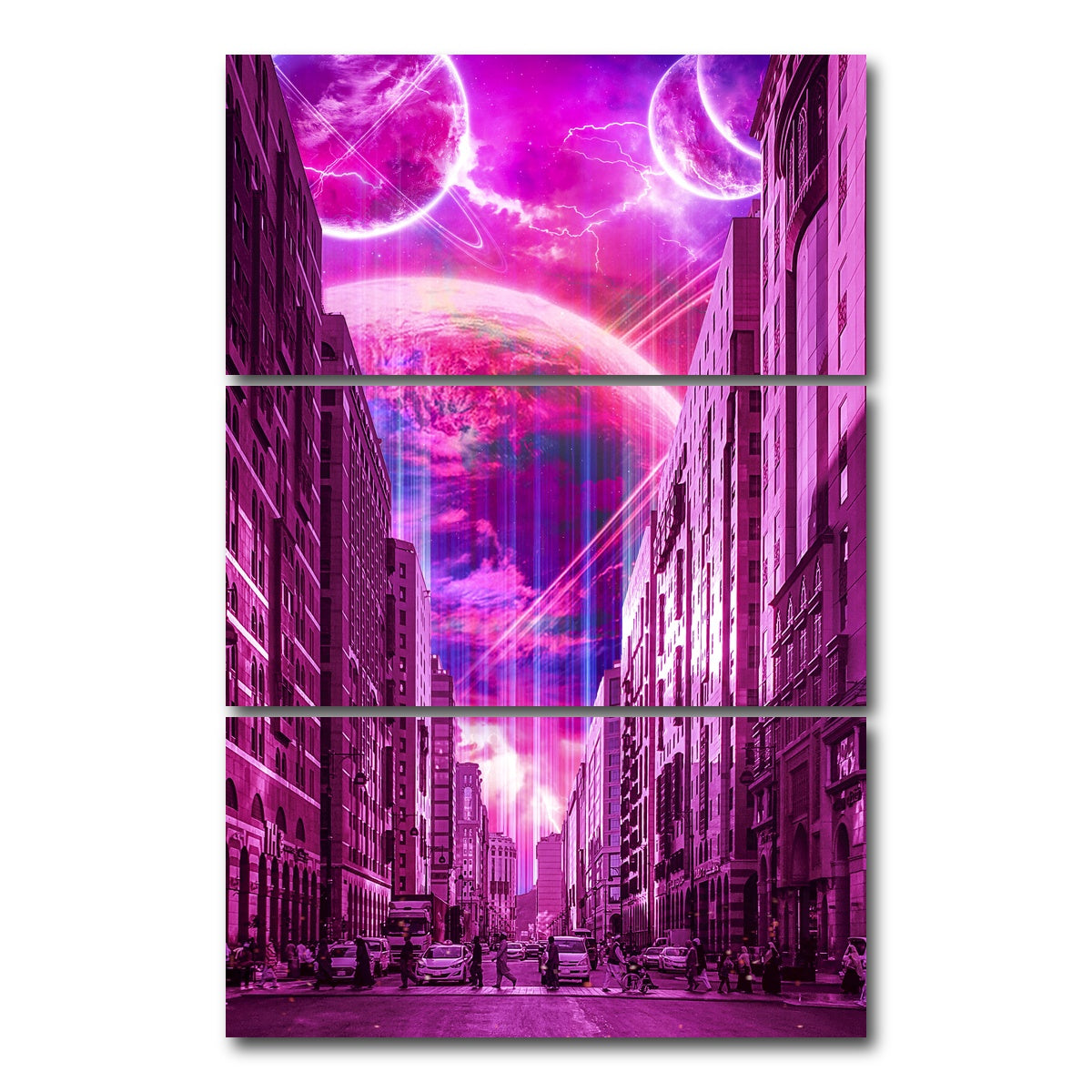 AUTO-MOCKUP WHITE | Meta City | 3 Piece | Gallery Wrap Canvas | group=12x24_stacked