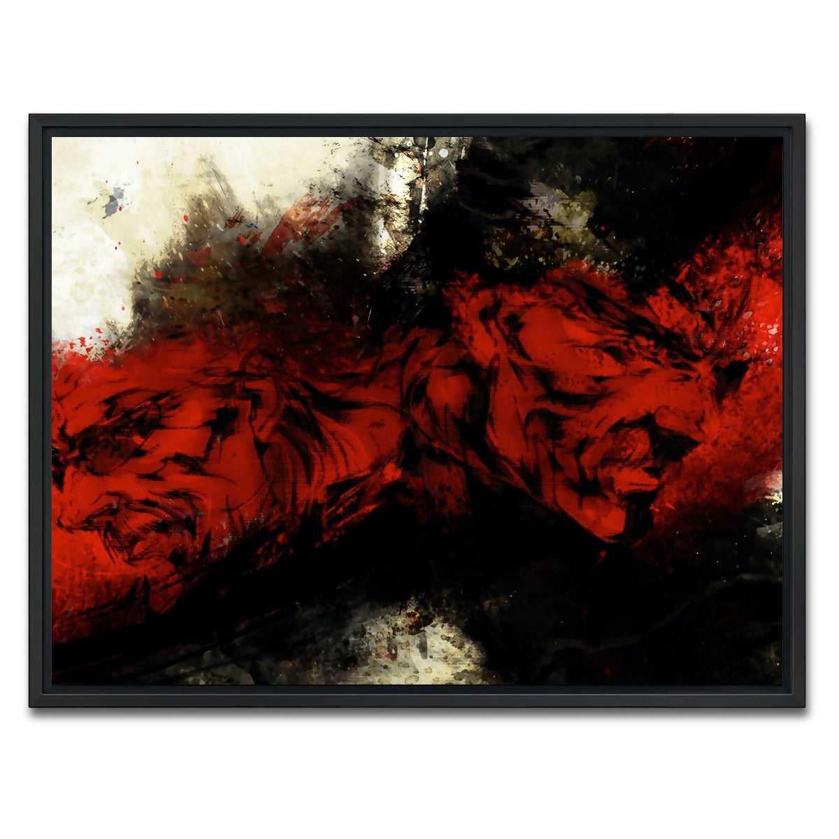 AUTO-MOCKUP WHITE | Metal Gear | 1 Piece | Black Framed Canvas | group=4x3