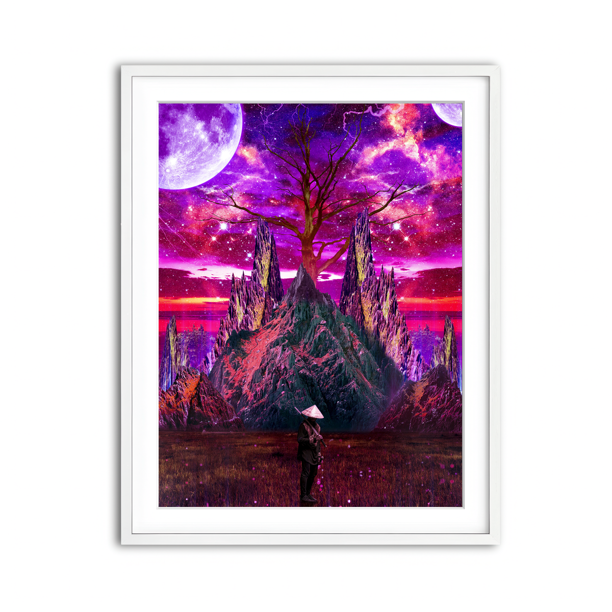 Framed Print 3x4 White