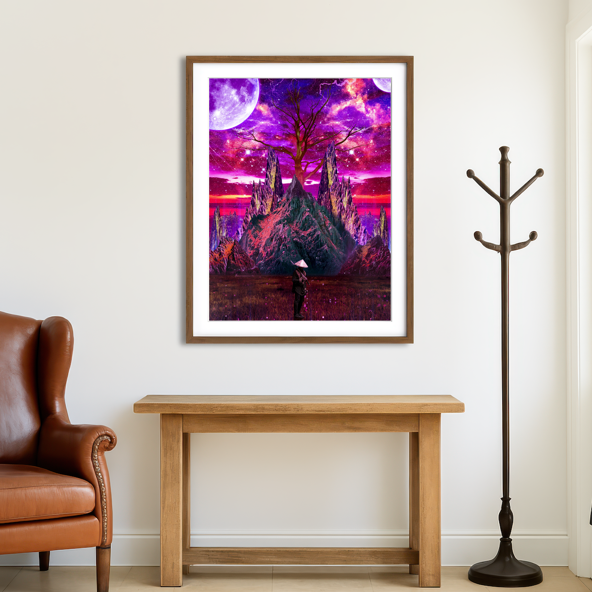 AUTO-MOCKUP ROOM | Metal Of Soul Galaxy Wall Art