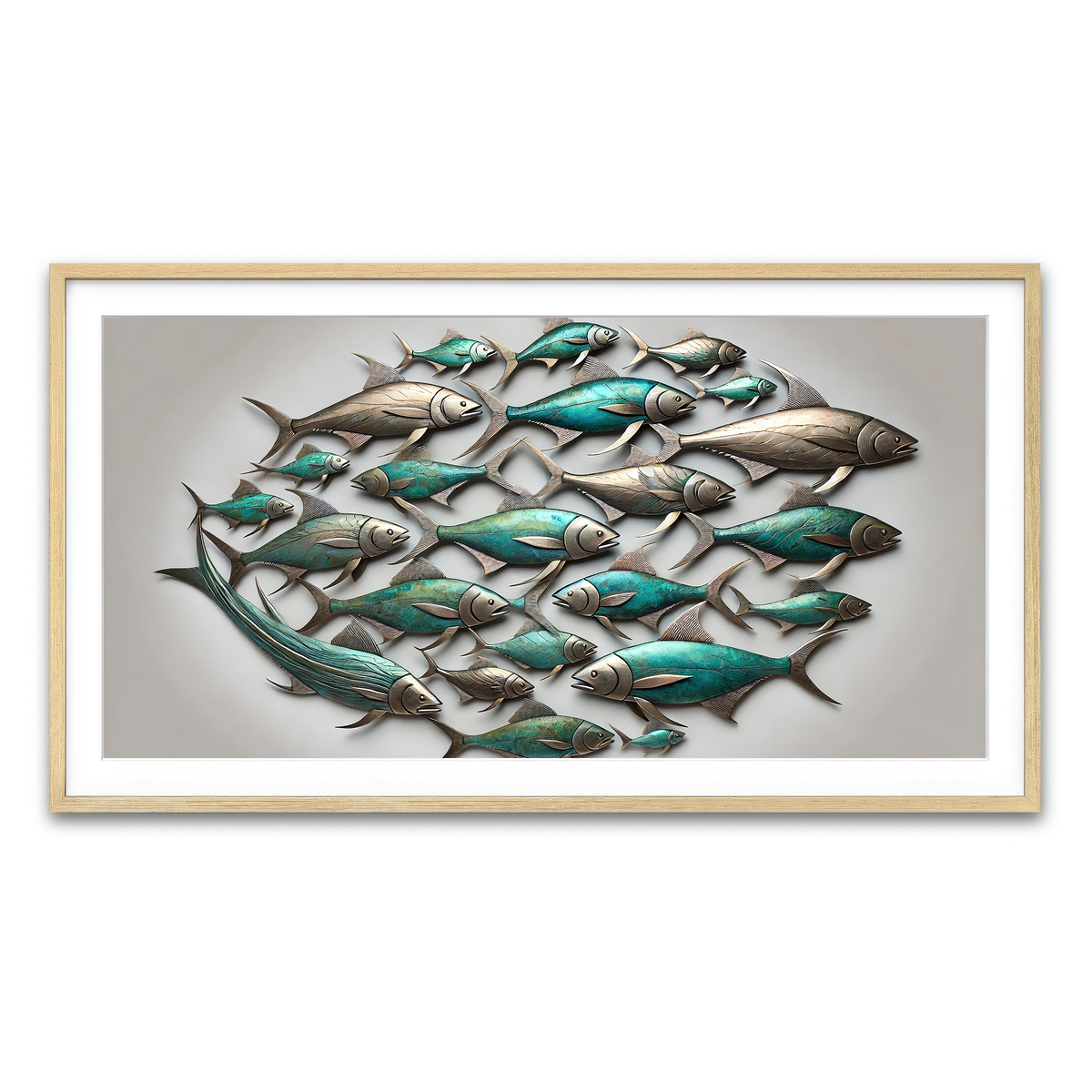 Framed Print 2x1 Natural