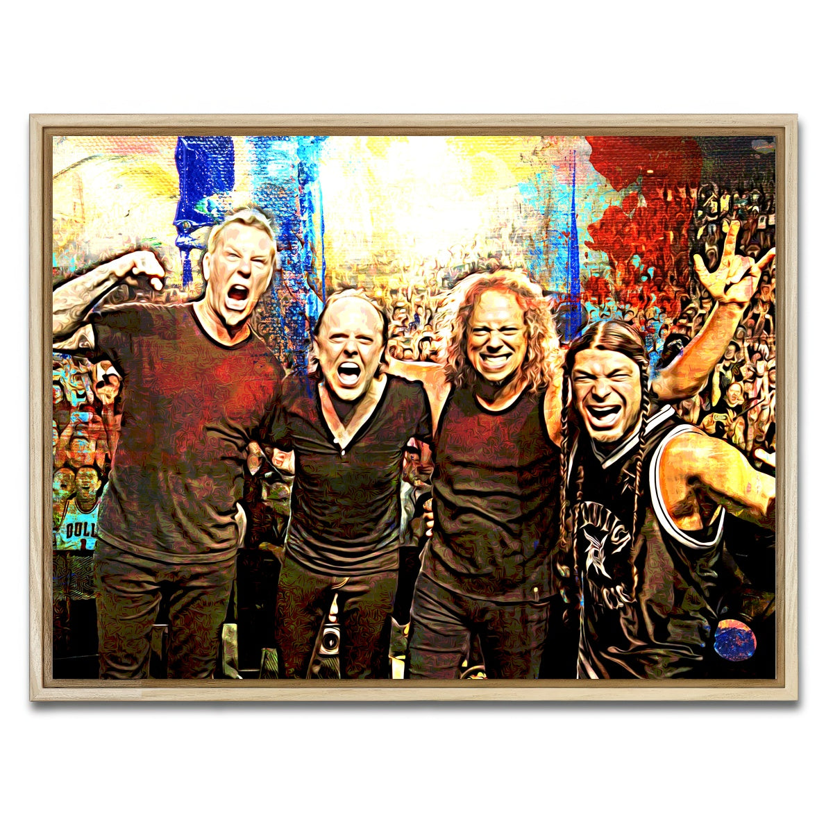 AUTO-MOCKUP WHITE | Metallica | 1 Piece | Natural Framed Canvas | group=4x3