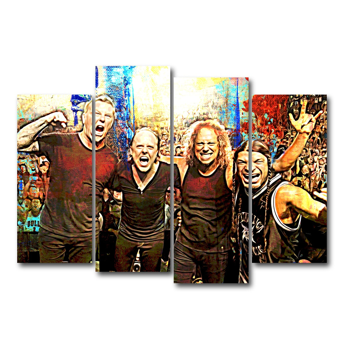 AUTO-MOCKUP WHITE | Metallica | 4 Piece | Gallery Wrap Canvas | group=4_normal