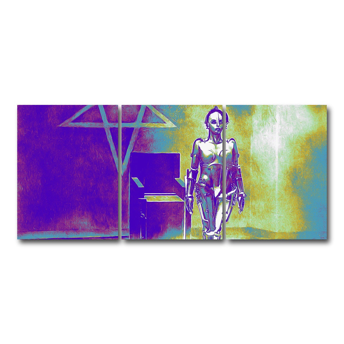 AUTO-MOCKUP WHITE | Metropolis Pop | 3 Piece | Gallery Wrap Canvas | group=18x24