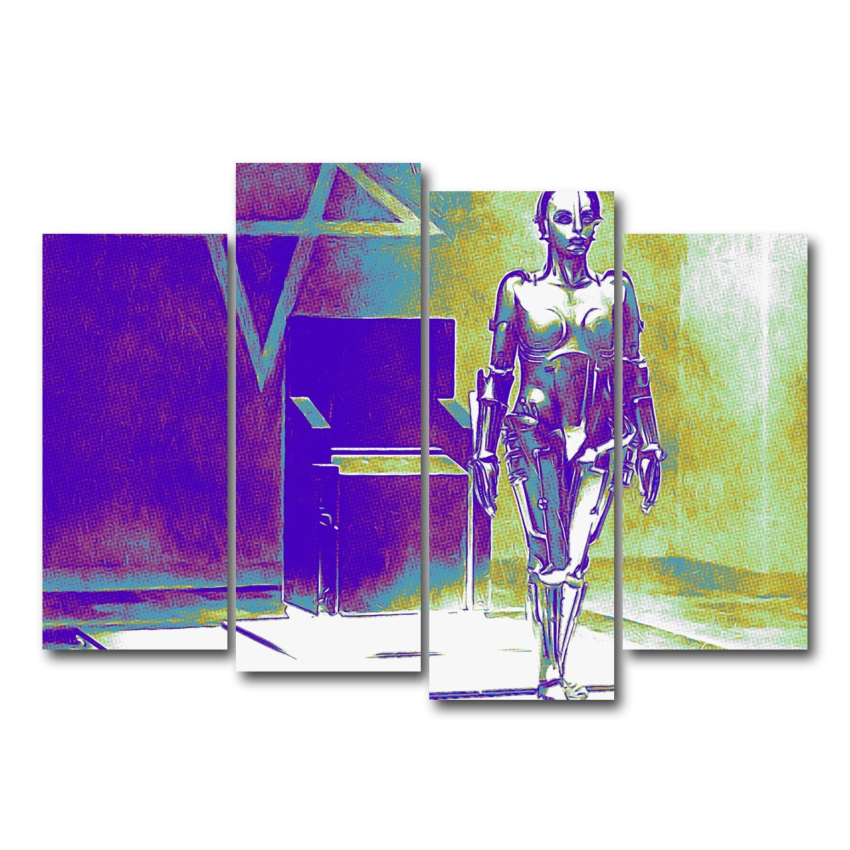 AUTO-MOCKUP WHITE | Metropolis Pop | 4 Piece | Gallery Wrap Canvas | group=4_normal