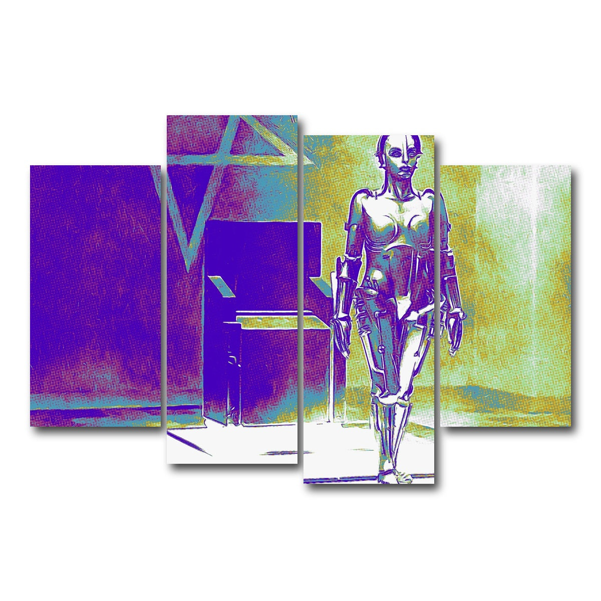 AUTO-MOCKUP WHITE | Metropolis Pop | 4 Piece | Gallery Wrap Canvas | group=4_short