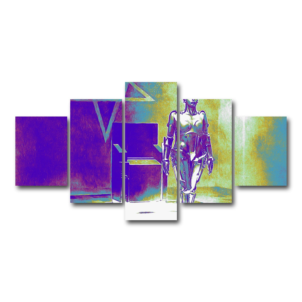 AUTO-MOCKUP WHITE | Metropolis Pop | 5 Piece | Gallery Wrap Canvas | group=5_short