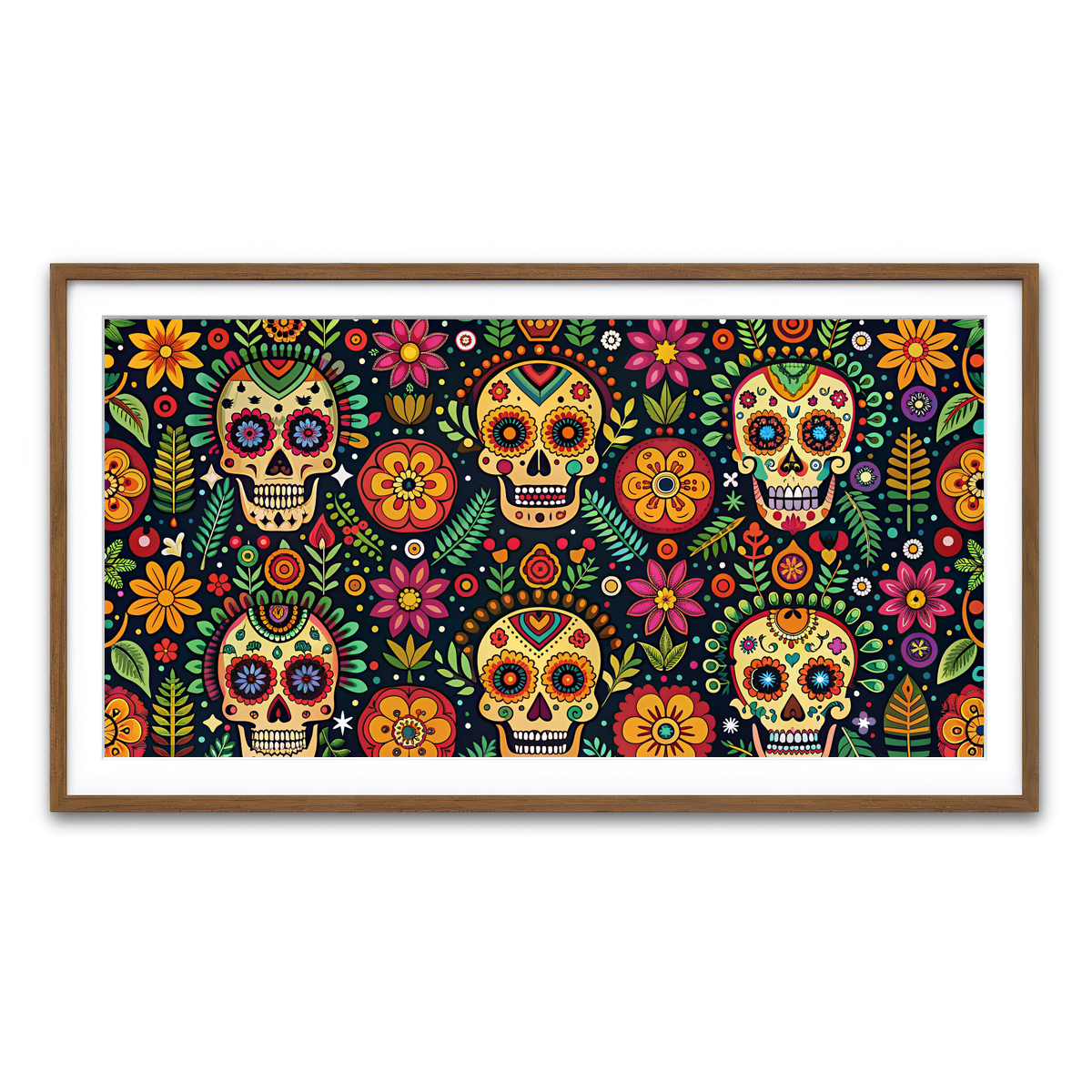 Framed Print 2x1 Walnut