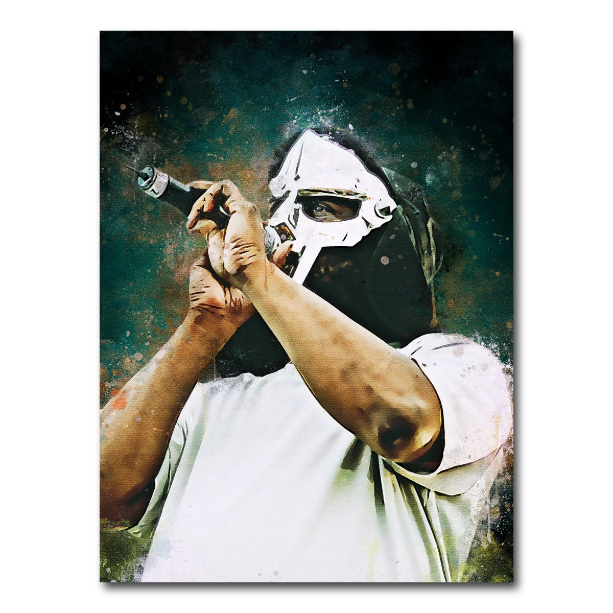 AUTO-MOCKUP WHITE | Mf Doom | 1 Piece | Gallery Wrap Canvas | group=3x4