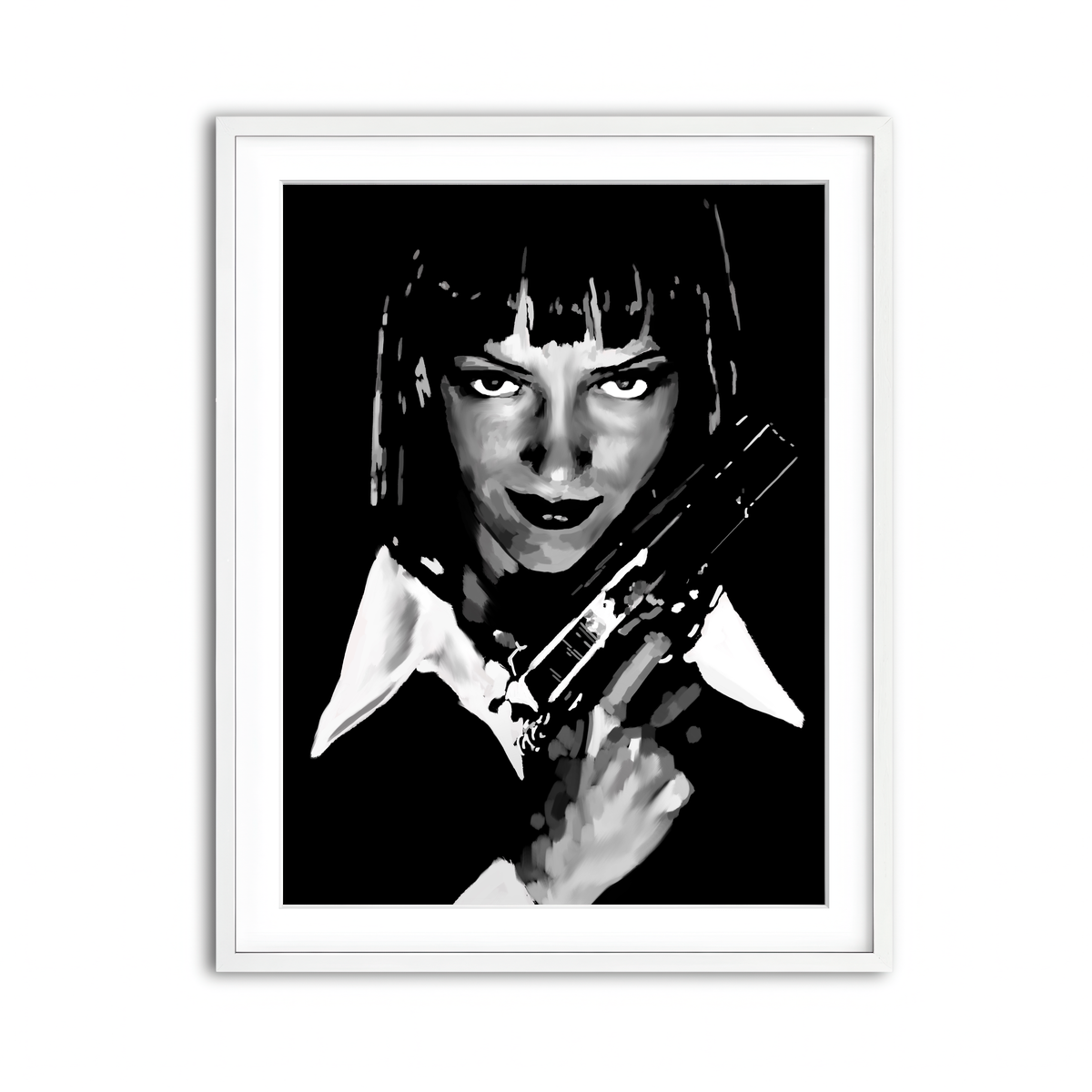 Framed Print 3x4 White