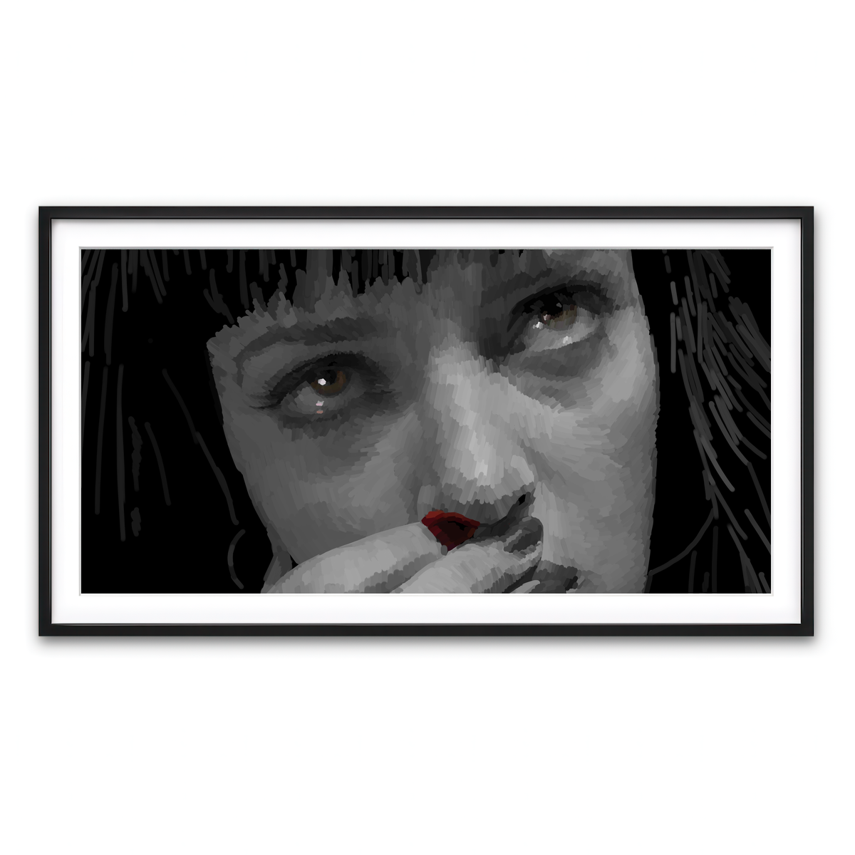 Framed Print 2x1 Black