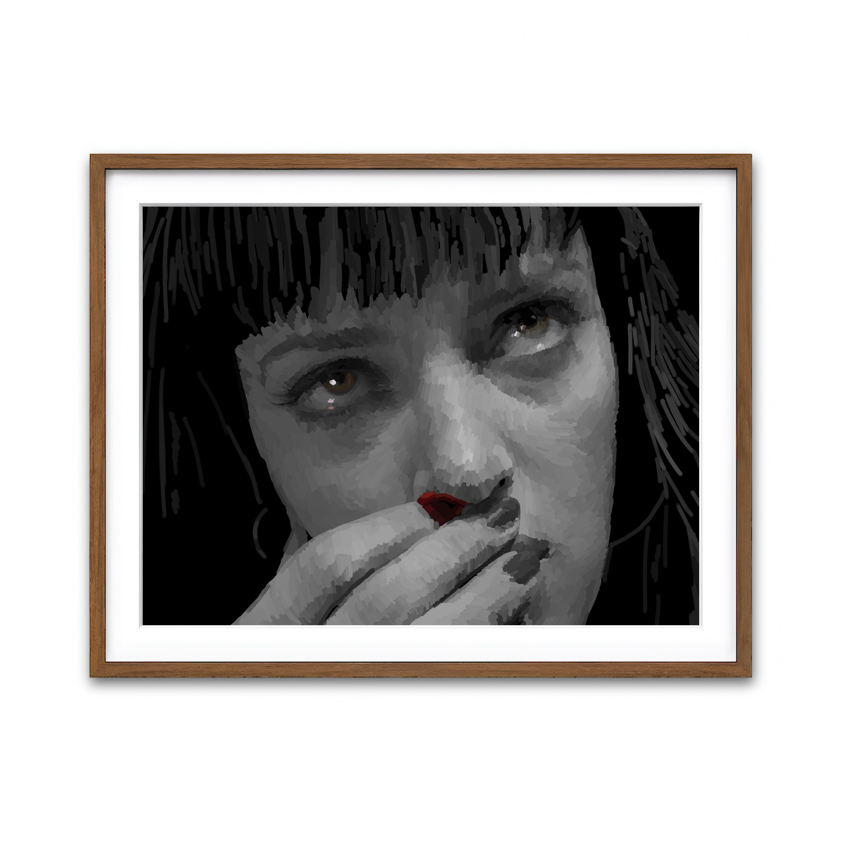 Framed Print 4x3 Walnut