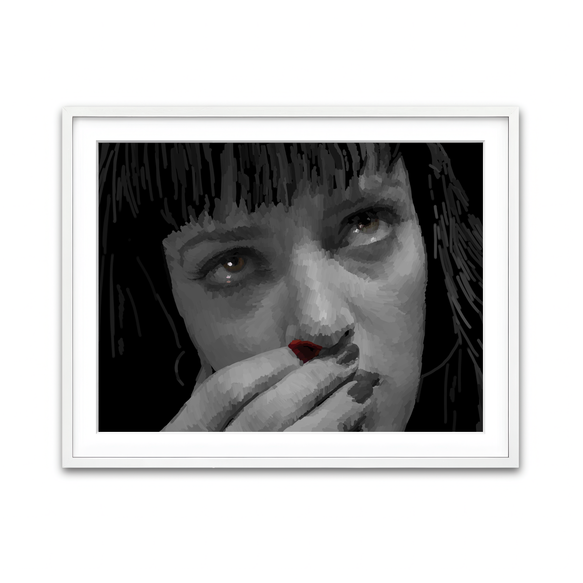 Framed Print 4x3 White