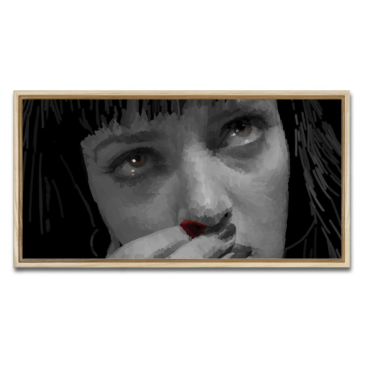 AUTO-MOCKUP WHITE | Mia Red | 1 Piece | Natural Framed Canvas | group=2x1