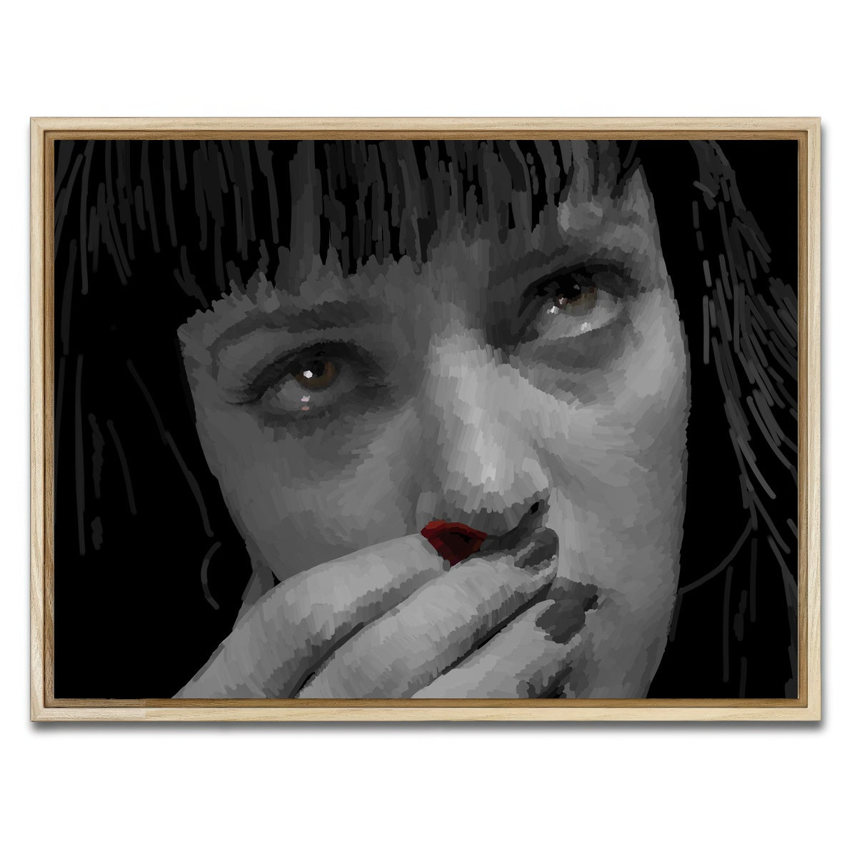 AUTO-MOCKUP WHITE | Mia Red | 1 Piece | Natural Framed Canvas | group=4x3