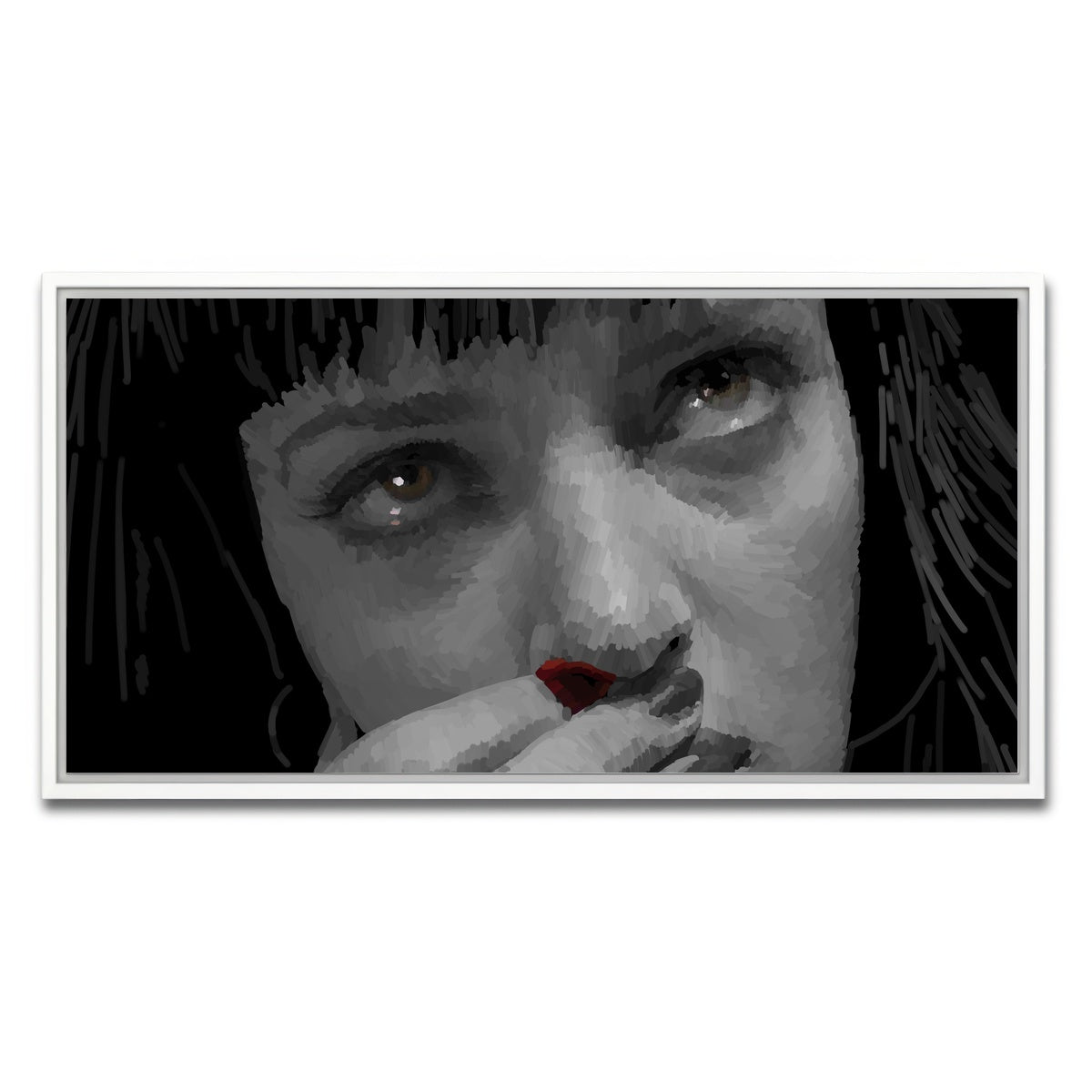 AUTO-MOCKUP WHITE | Mia Red | 1 Piece | White Framed Canvas | group=2x1
