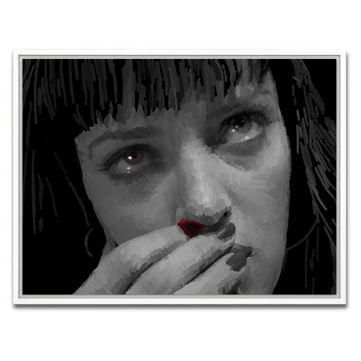 AUTO-MOCKUP WHITE | Mia Red | 1 Piece | White Framed Canvas | group=4x3