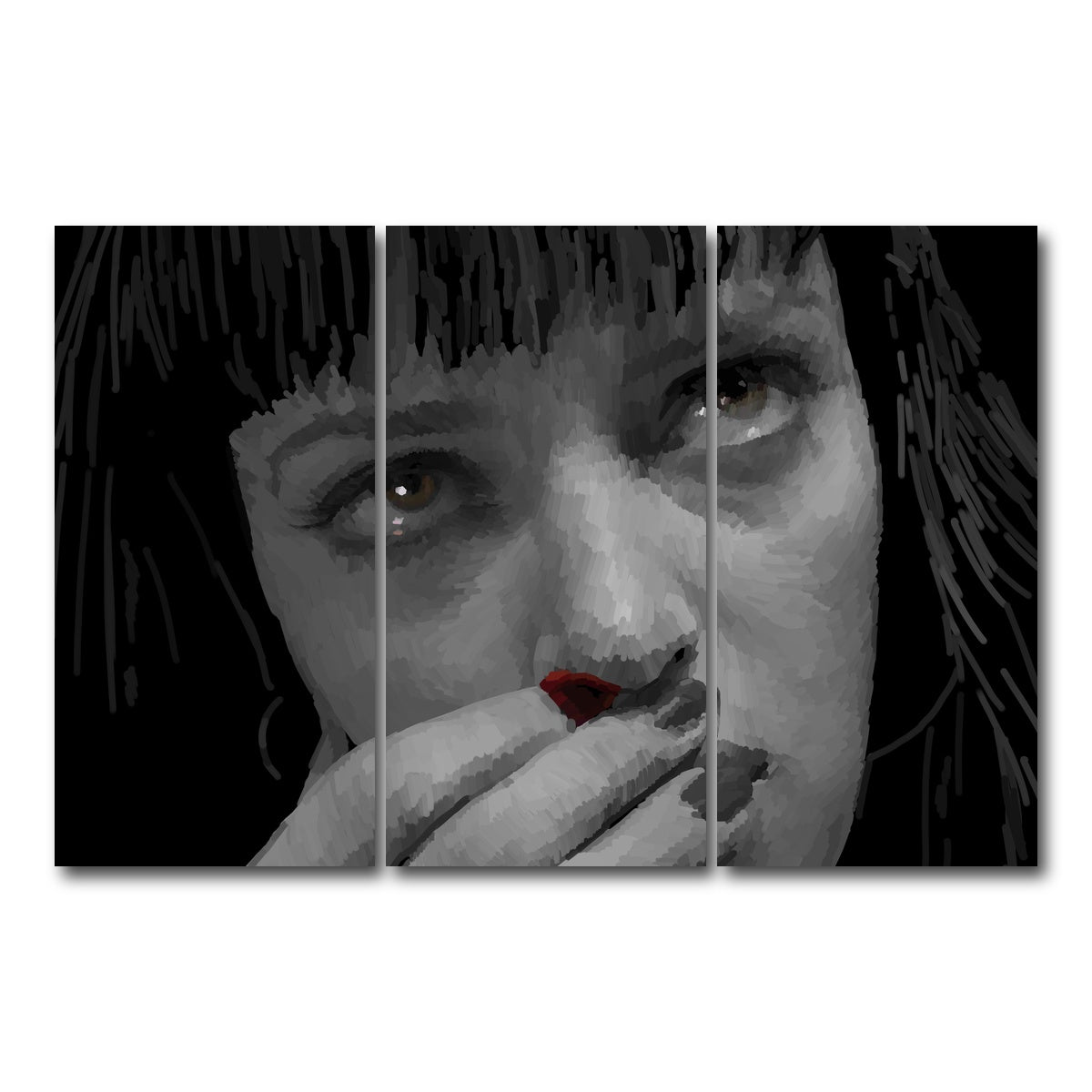 AUTO-MOCKUP WHITE | Mia Red | 3 Piece | Gallery Wrap Canvas | group=12x24