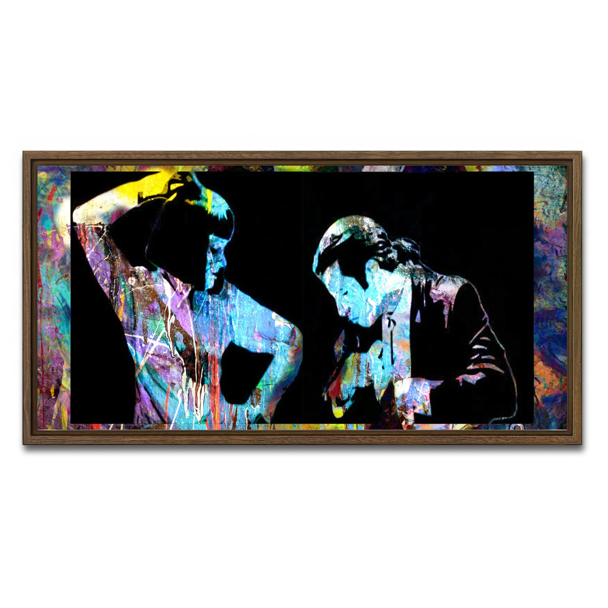 AUTO-MOCKUP WHITE | Mia & Vega | 1 Piece | Walnut Framed Canvas | group=2x1