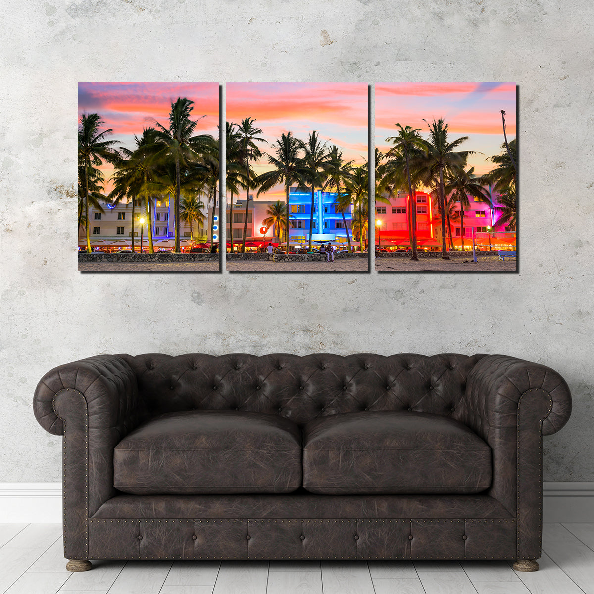 Isles Beach, Miami-Pen King-A3098-Home Decor Holiday Artwork Texture Painting Dining Wall online