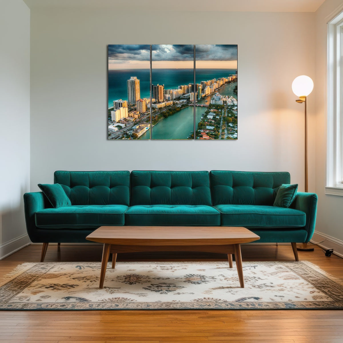 AUTO-MOCKUP ROOM | Miami Beach skyline