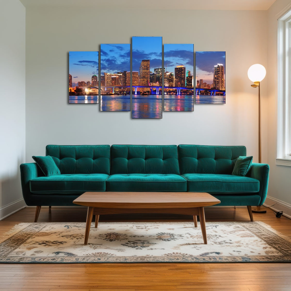 AUTO-MOCKUP ROOM | Miami Night Skyline