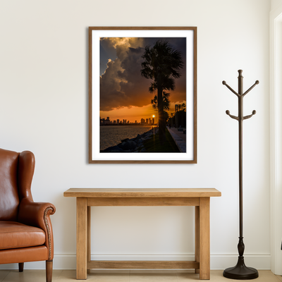 AUTO-MOCKUP ROOM | Miami Sunset Wall Art