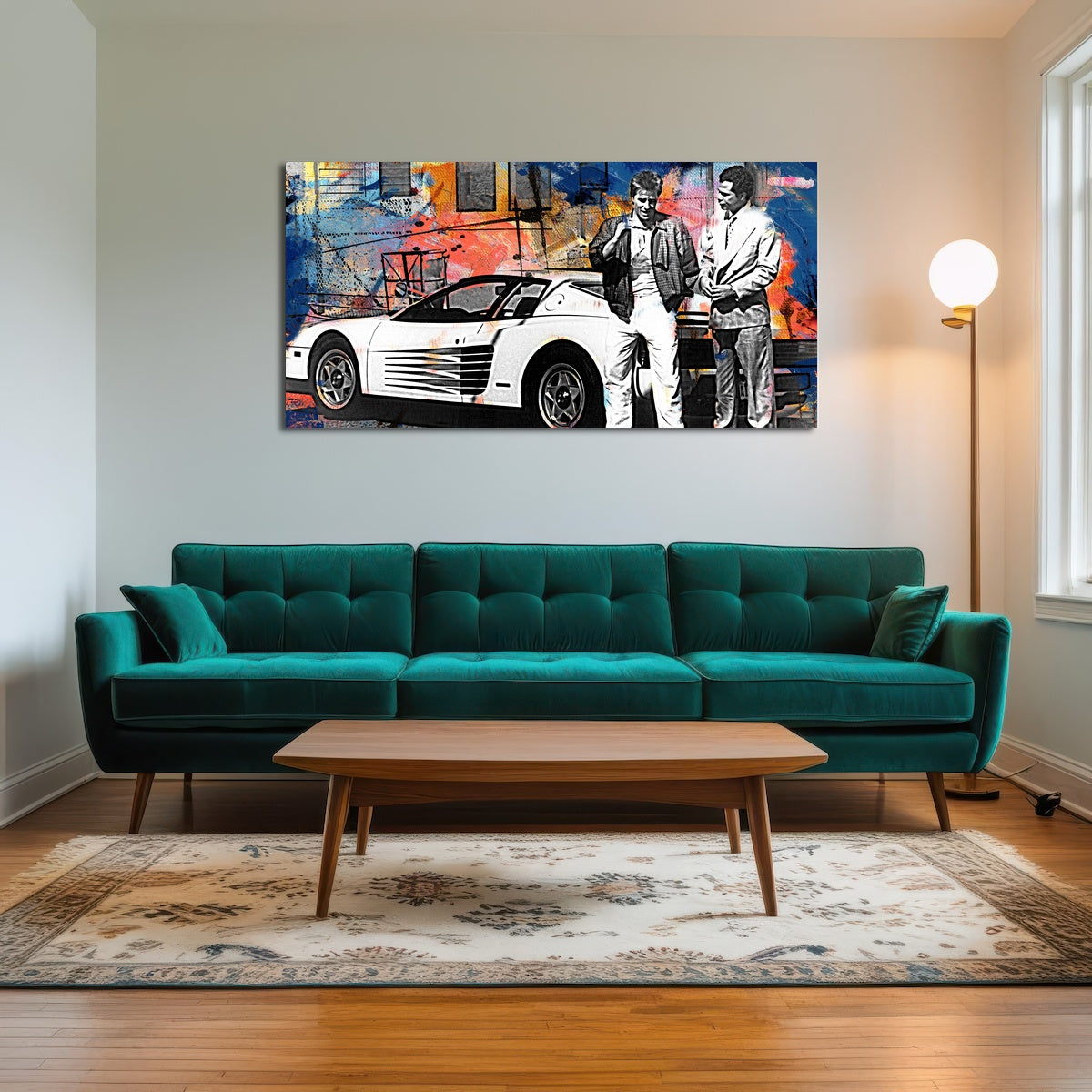 AUTO-MOCKUP ROOM | Miami Vice-Ferrari