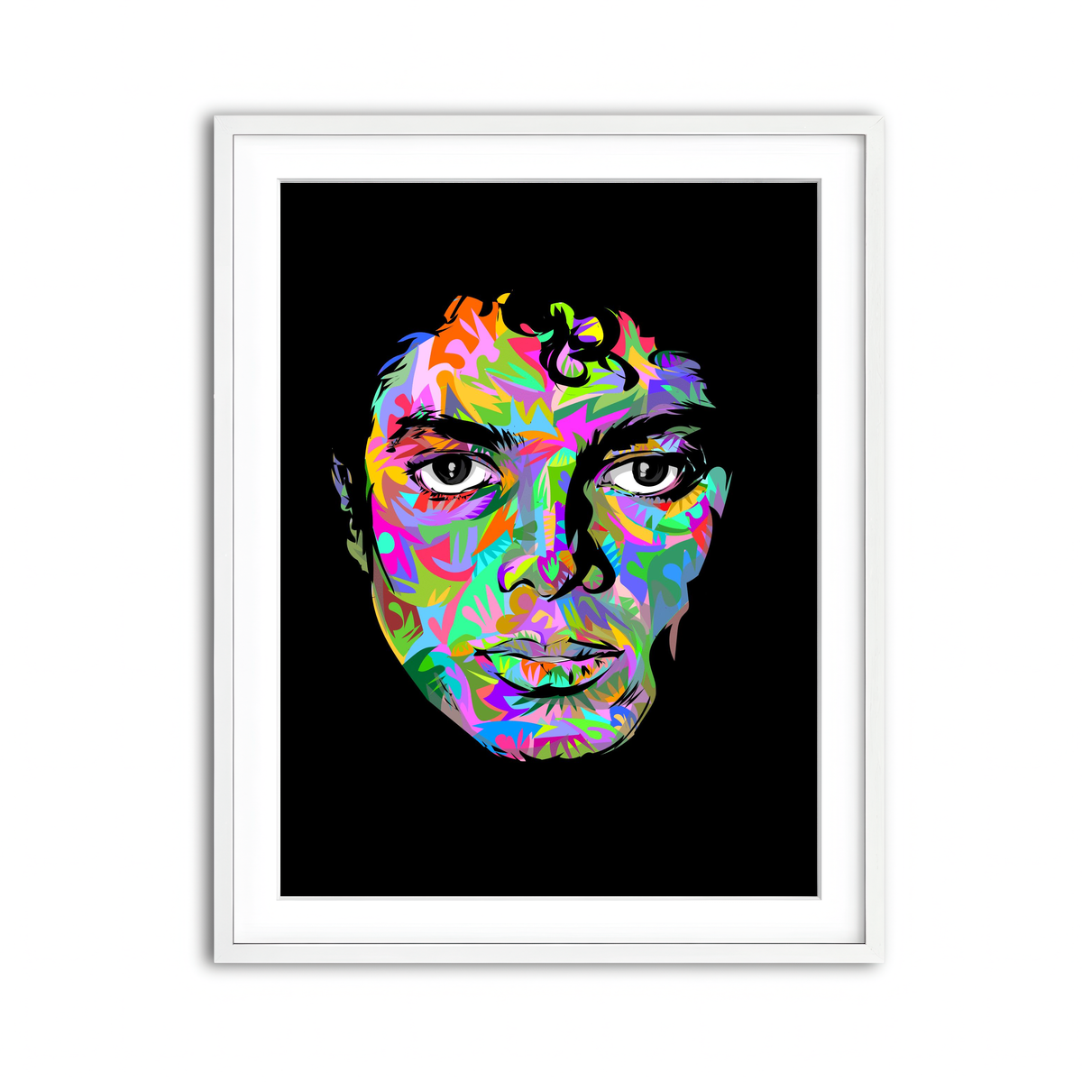 Framed Print 3x4 White