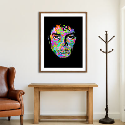 AUTO-MOCKUP ROOM | Michael Jackson Black Out Wall Art