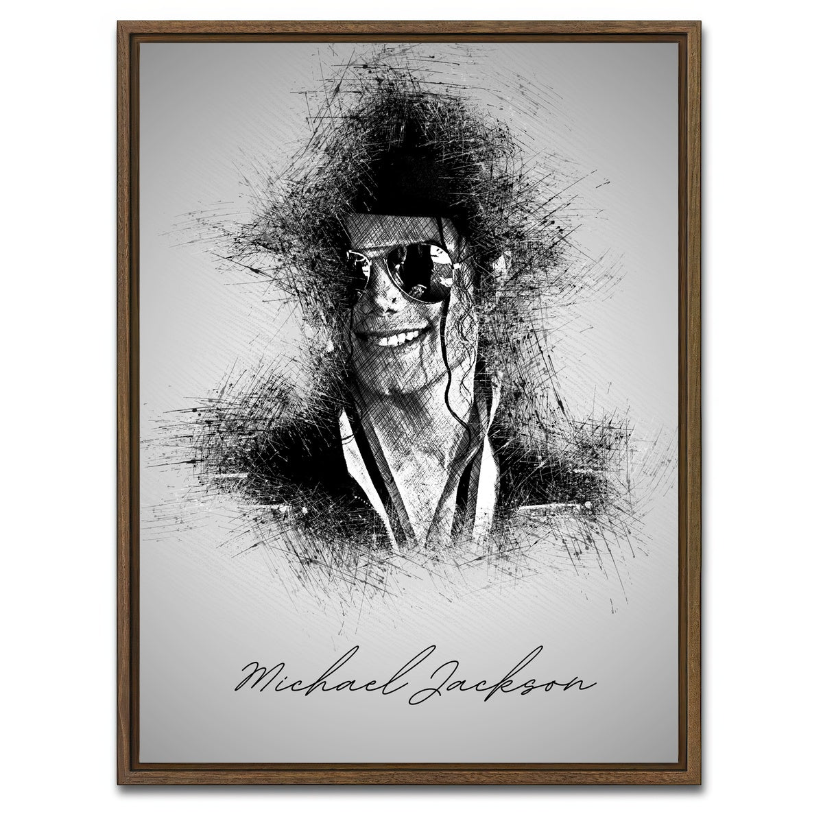 Michael Jackson Sketch Wall Art