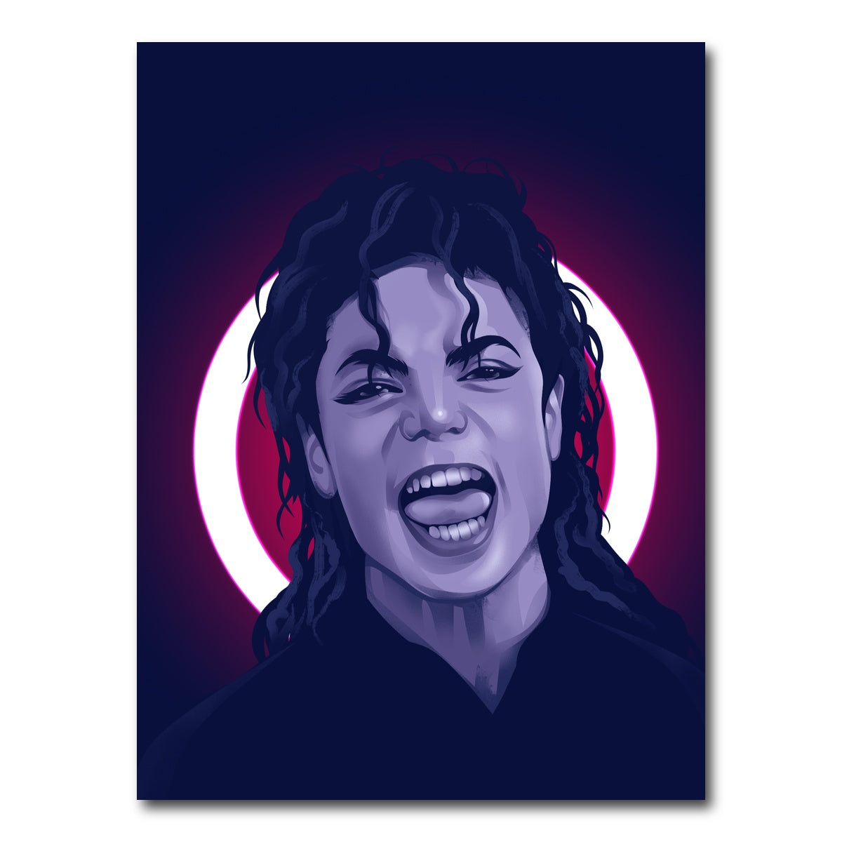 AUTO-MOCKUP WHITE | Michael Jackson | 1 Piece | Gallery Wrap Canvas | group=3x4