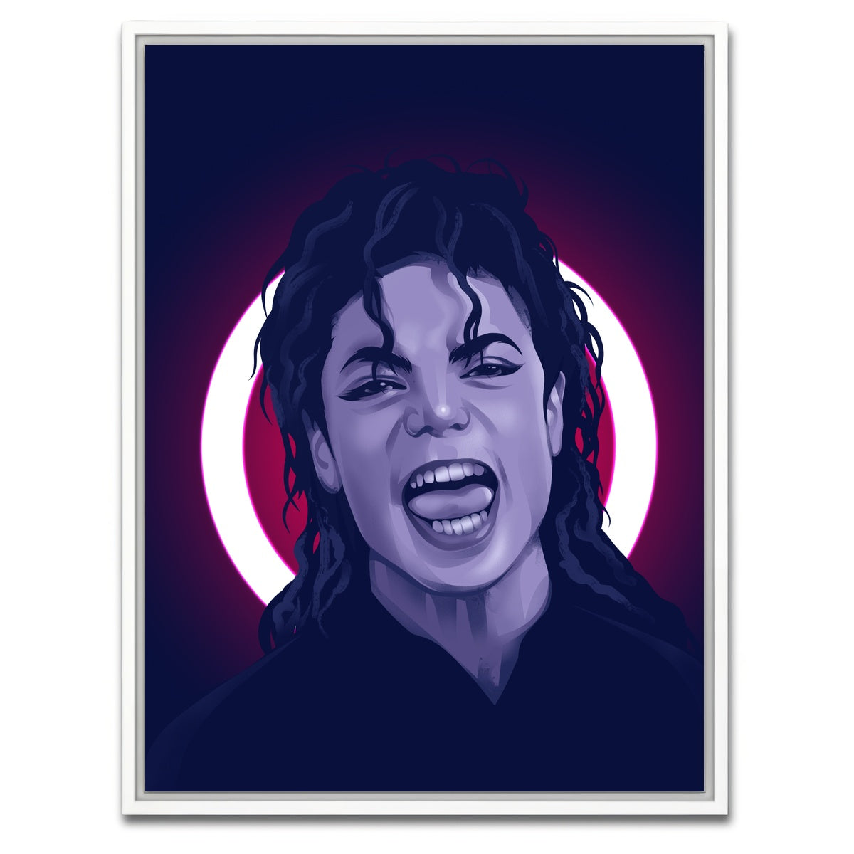 AUTO-MOCKUP WHITE | Michael Jackson | 1 Piece | White Framed Canvas | group=3x4