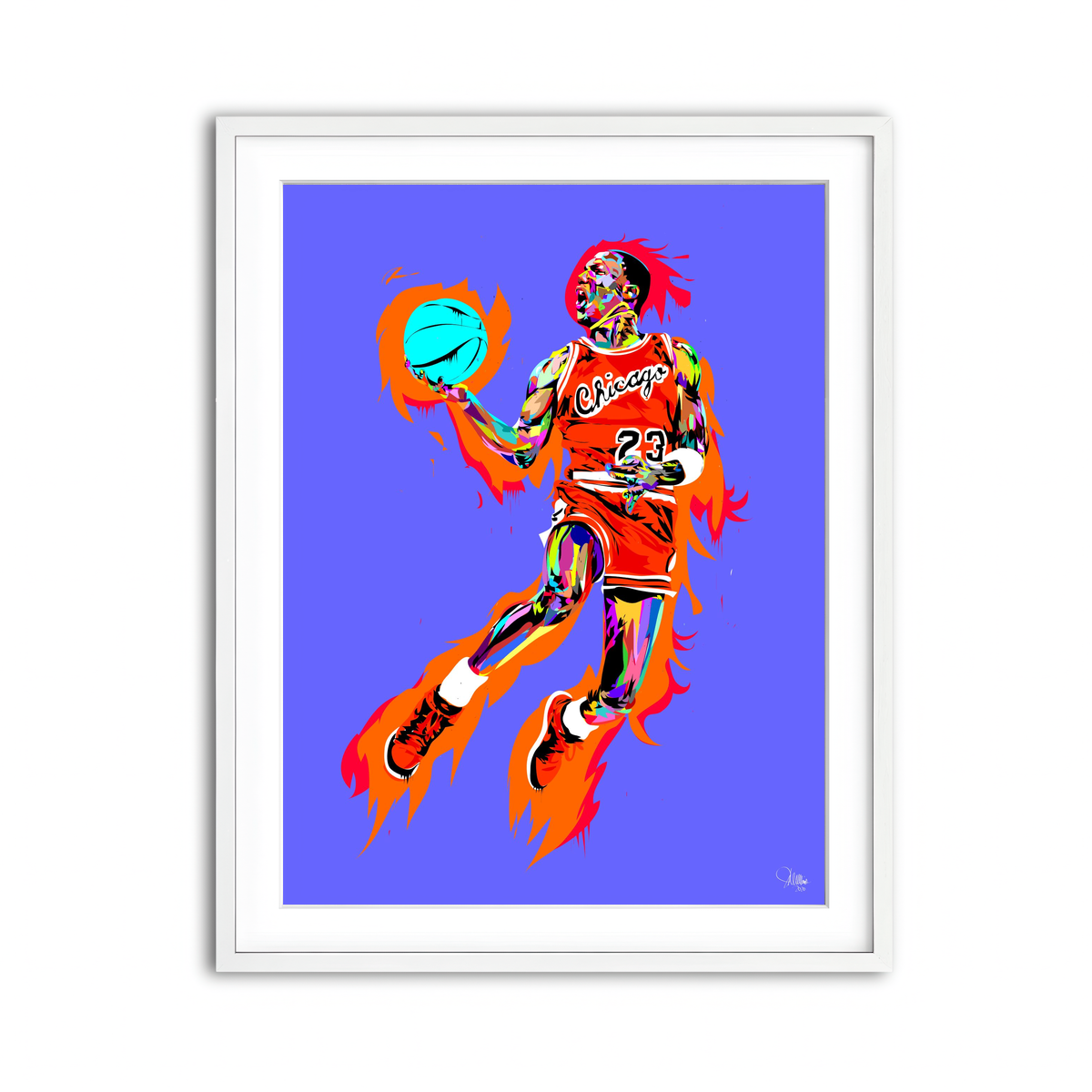 Framed Print 3x4 White