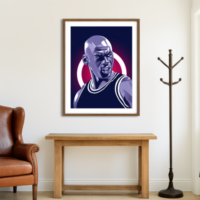 AUTO-MOCKUP ROOM | Michael Jordan Wall Art